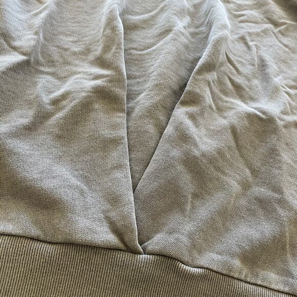 Lucky Brand Pleated Sweatshirt Womens Small Gray Cotton Front Pleat Minimalist - Picture 3 of 10